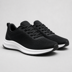 Black running trainers - UK size range